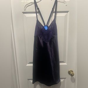 Royal purple silky nightgown